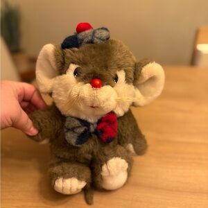 Vintage Target Dayton Hudson Christmas Mouse Lil' Tweaks Squeaky Plush 9.5 in